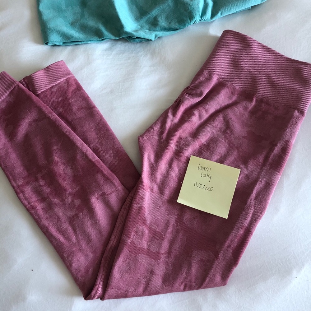 Gymshark pink camo leggings